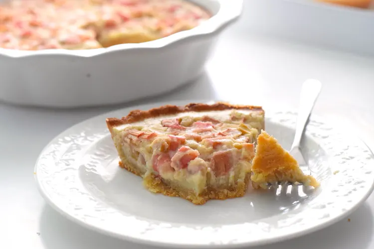 keto rhubarb custard pie recipe