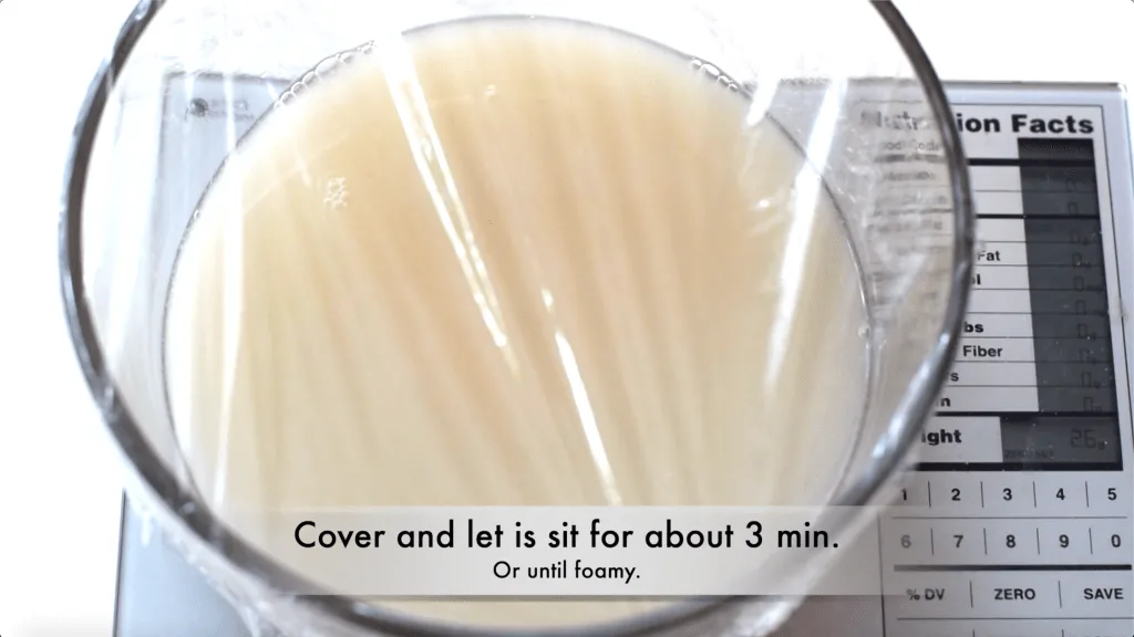 yeast, water, inulin