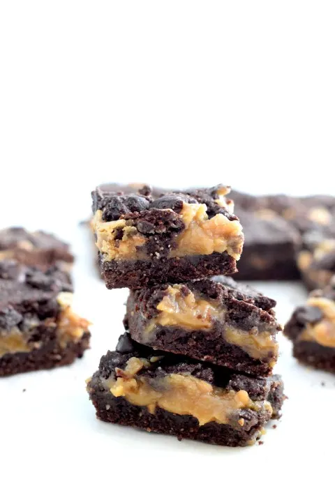 keto peanut butter filled brownies