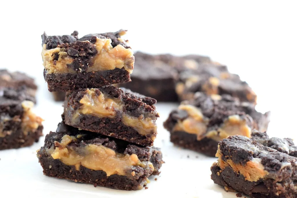 keto peanut butter stuffed brownies