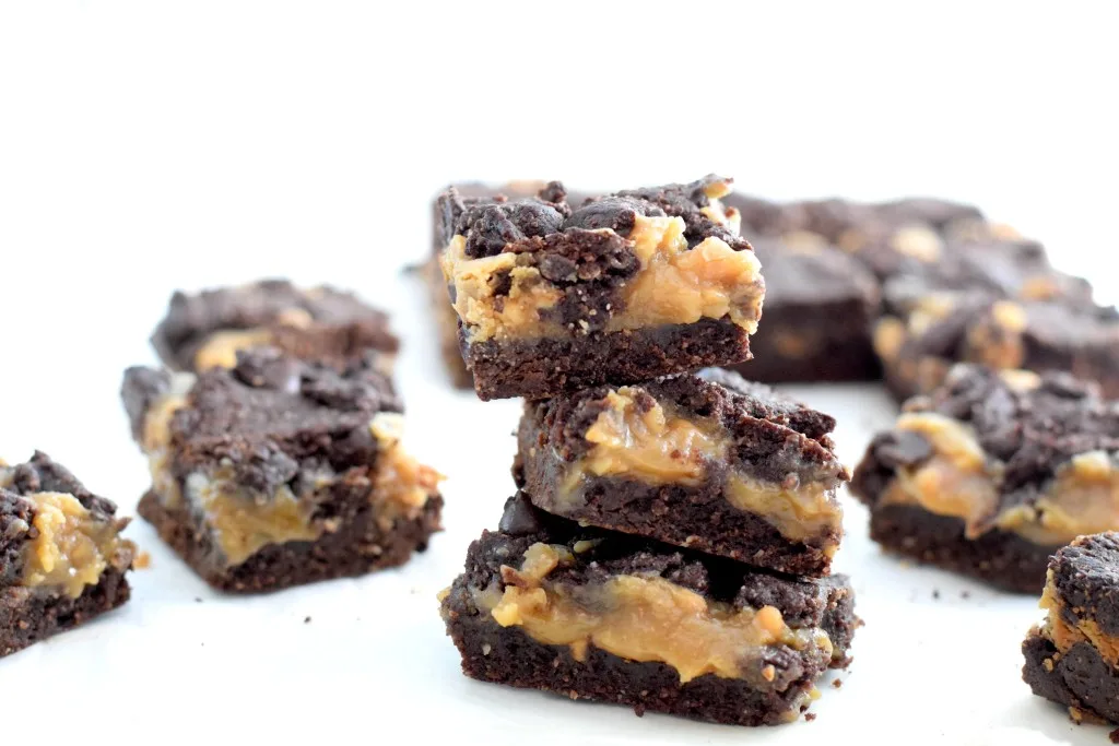 keto peanut butter stuffed brownies