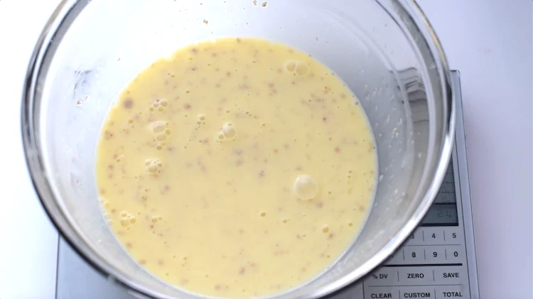 monkfruit sweetener, milk, egg