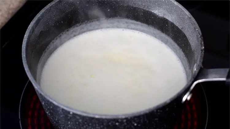 boiling heavy cream