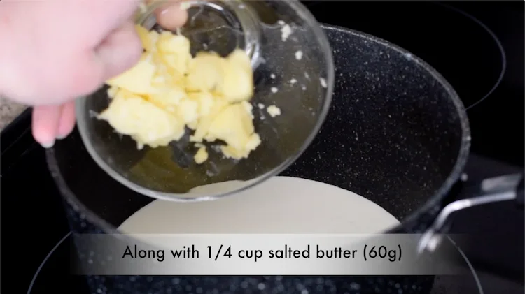 heavy cream and butter